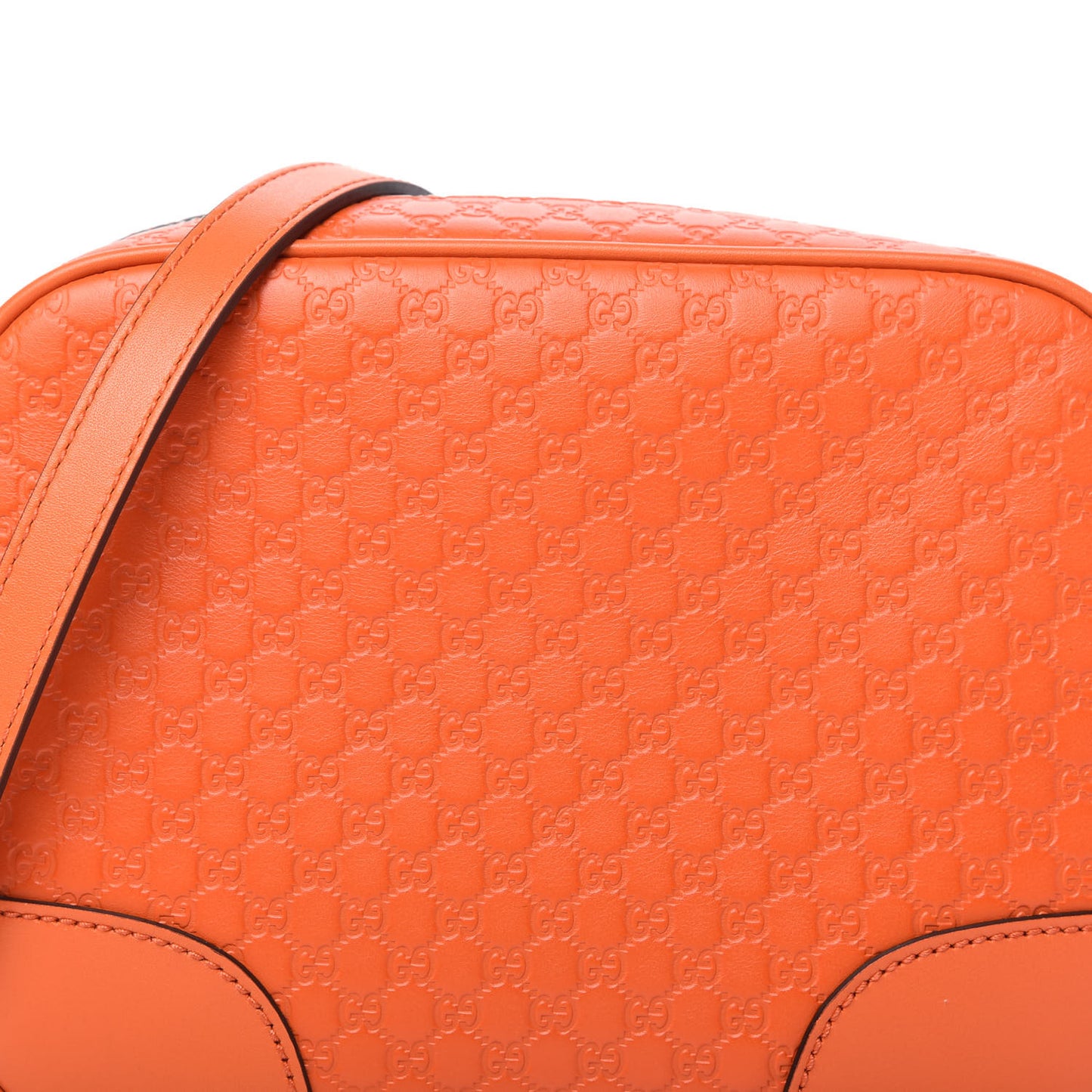 Soft Microguccissima Mini Bree Messenger Bag Sun Orange