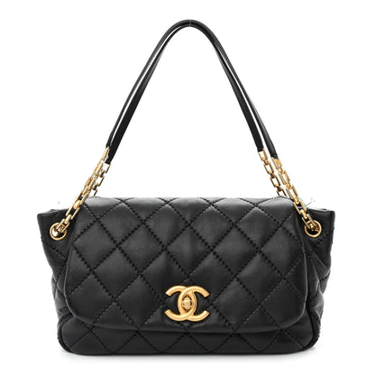 Chanel Calfskin Quilted Retro Chain Flap Black 1 of 10