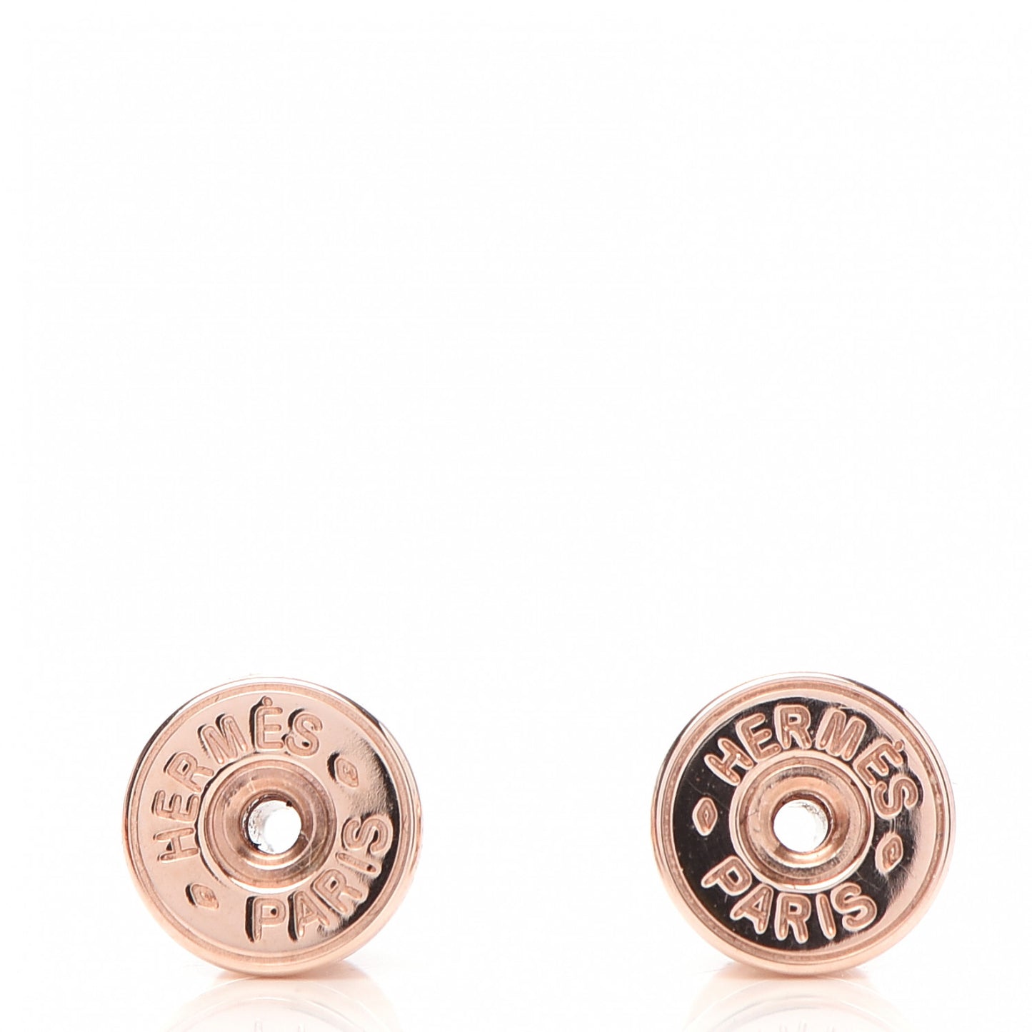 Rose Gold Lacquered Pop H Earrings Rose Dragee