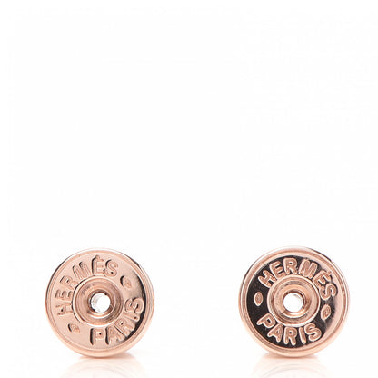 Hermes Rose Gold Lacquered Pop H Earrings Rose Dragee 4 of 6