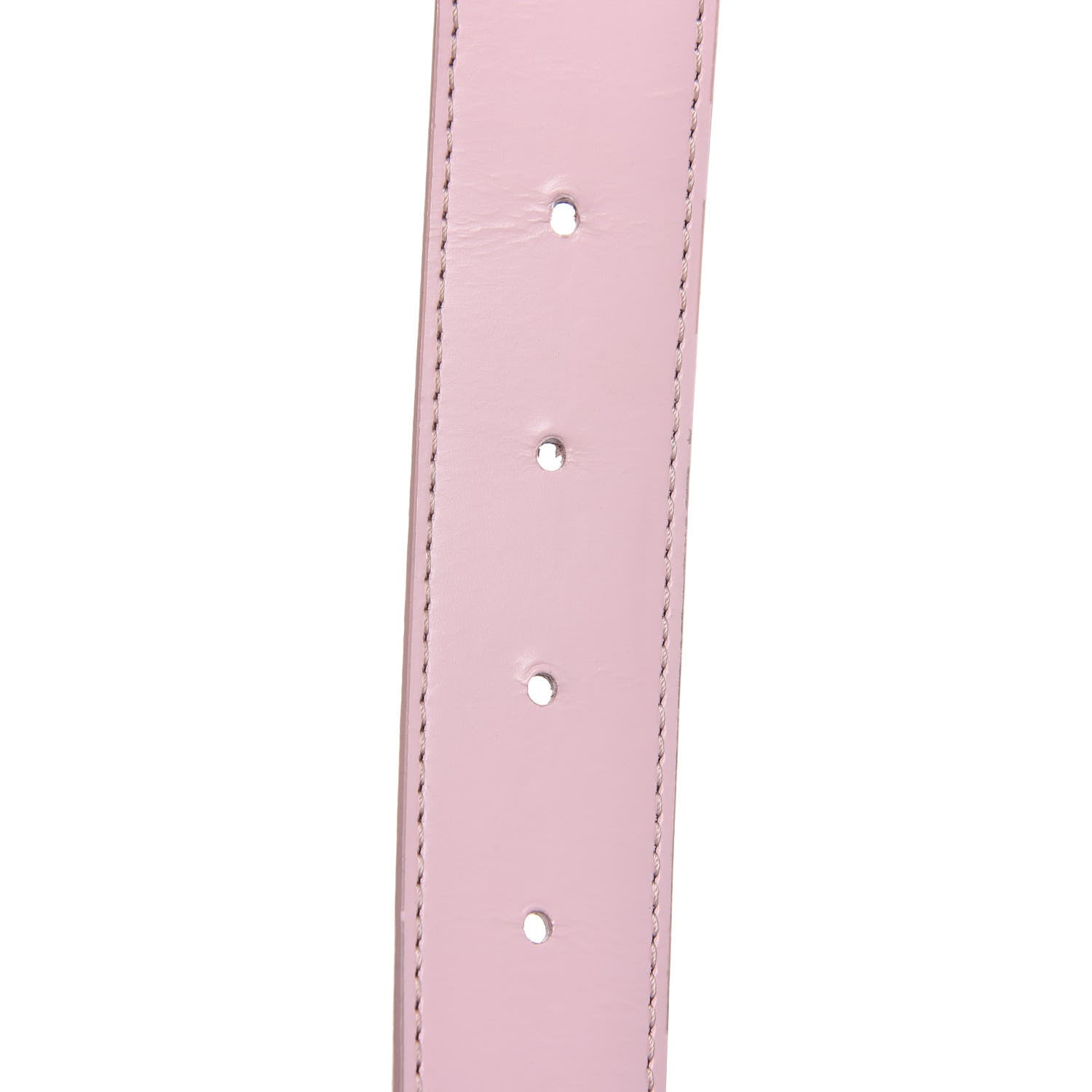 Louis Vuitton Damier Azur LV Initiales 32mm Belt 80 32 Rose Ballerine 4 of 5