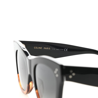 Celine Acetate Polarized Cat Eye Sunglasses CL4004IN Havana Black 5 of 7