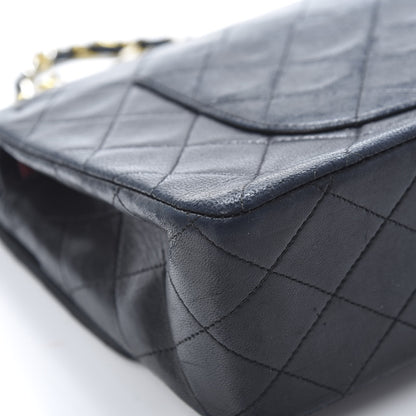 Chanel Lambskin Quilted Medium Double Flap Black 12 of 19