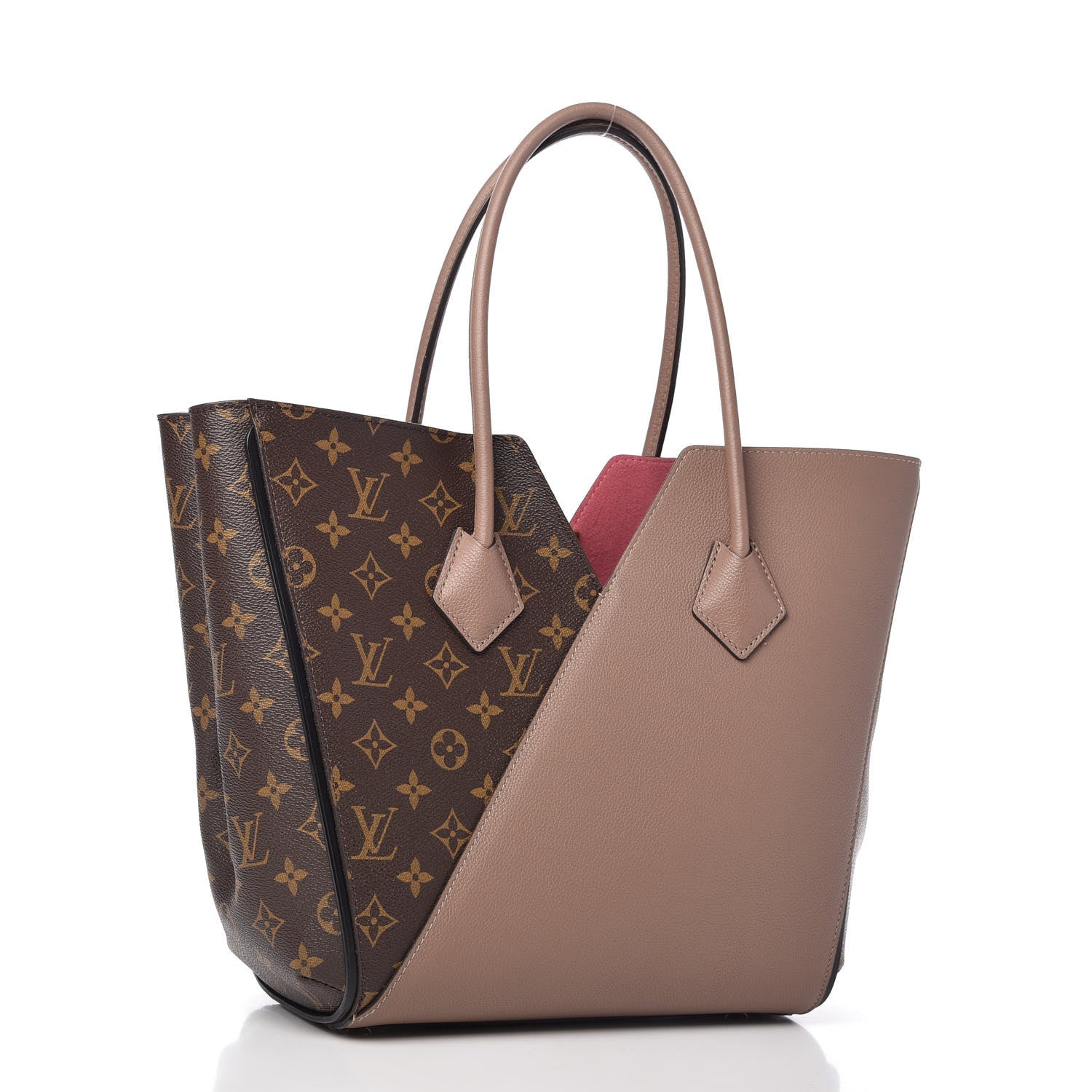 Louis Vuitton Calfskin Monogram Kimono Tote Taupe Glace 3 of 9