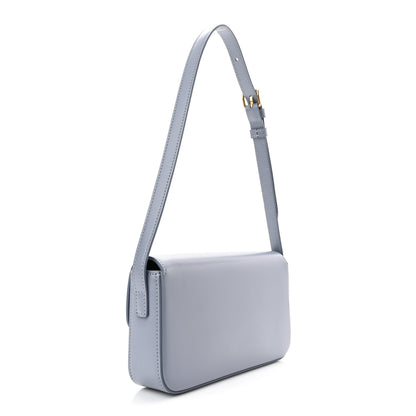 Celine Shiny Calfskin Triomphe Shoulder Bag Arctic Blue 3 of 10