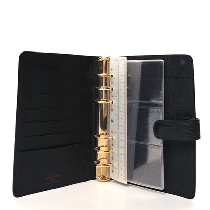 Louis Vuitton Epi Medium Ring Agenda Cover Black 5 of 11