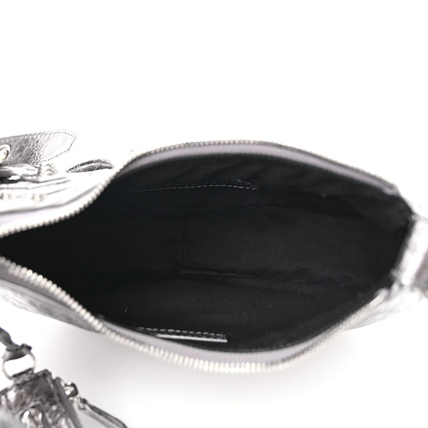 Balenciaga Metallic Agneau Arena Le Cagole Shoulder Bag XS Silver 5 of 12