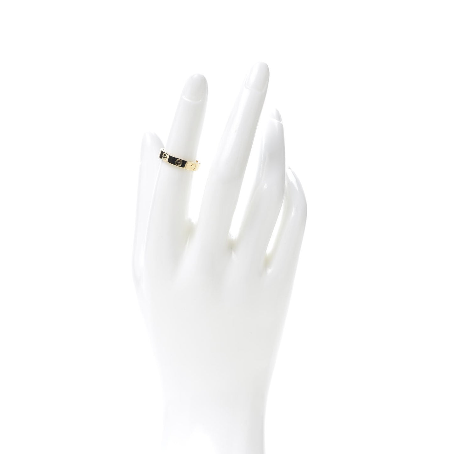 18K Yellow Gold 3.5mm LOVE Wedding Band Ring 50 5.25