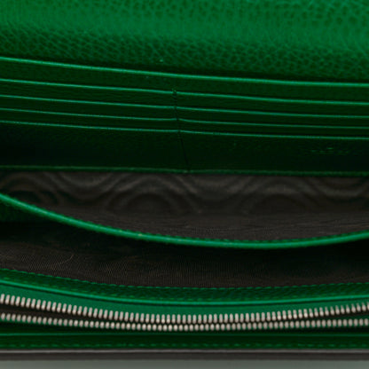 Gucci Calfskin Mini Dionysus Chain Wallet Emerald 5 of 10
