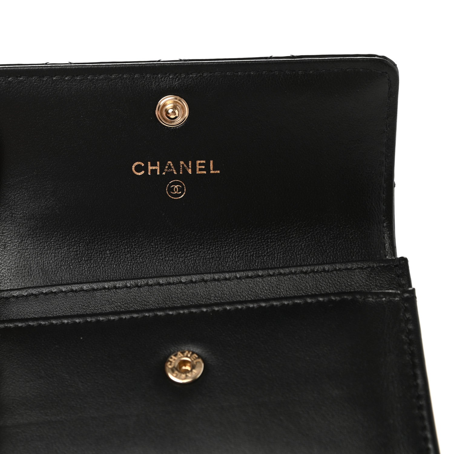 Chanel Patent Calfskin Quilted Flap Card Holder Black 6 of 8