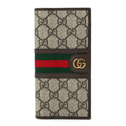 Gucci GG Supreme Monogram Web Mens Ophidia Long Wallet Beige New Acero 1 of 13