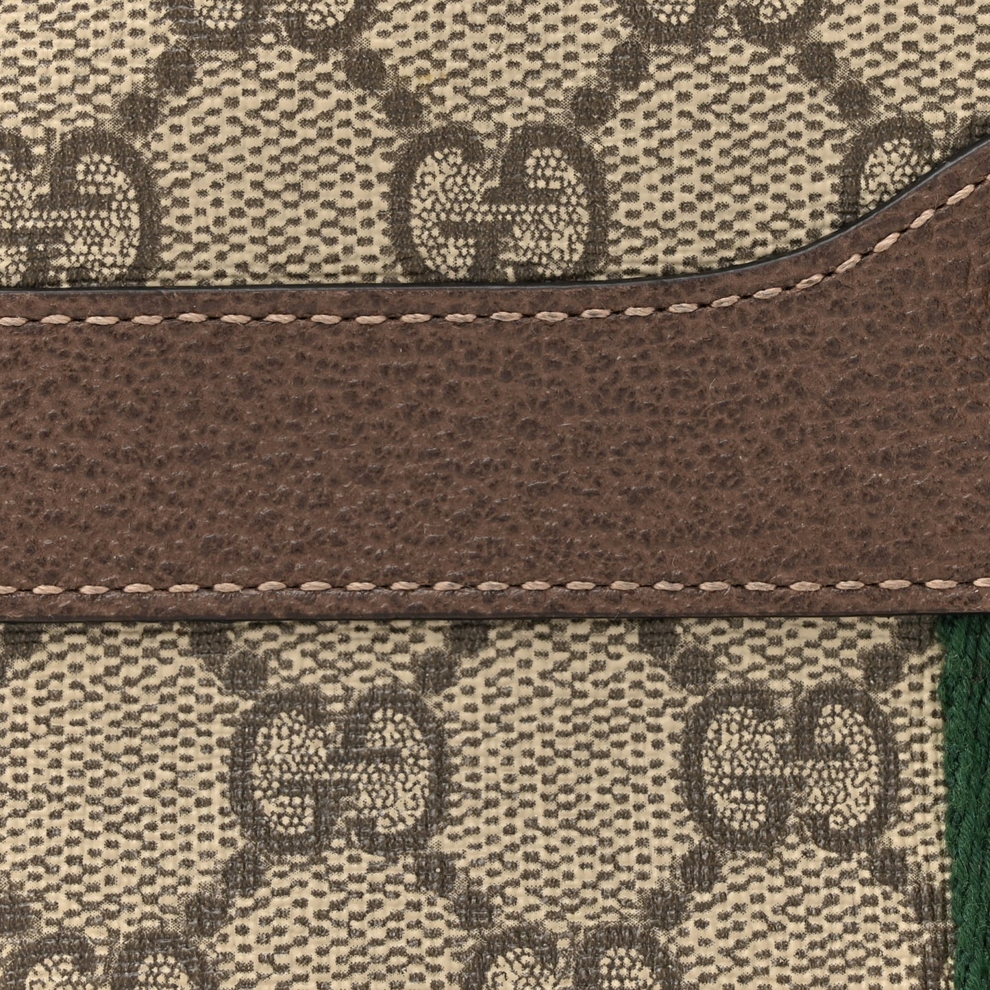 GG Supreme Monogram Ophidia Belted iPhone Case 95 38 Dark Brown