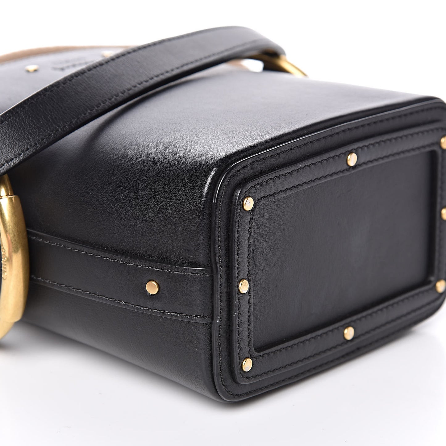 Smooth Calfskin Mini Roy Bucket Bag Black