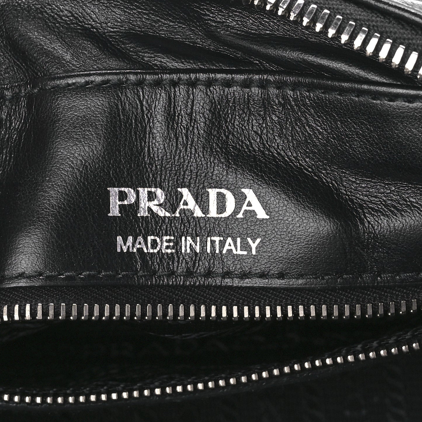 Soft Calfskin Diagramme Camera Bag Black