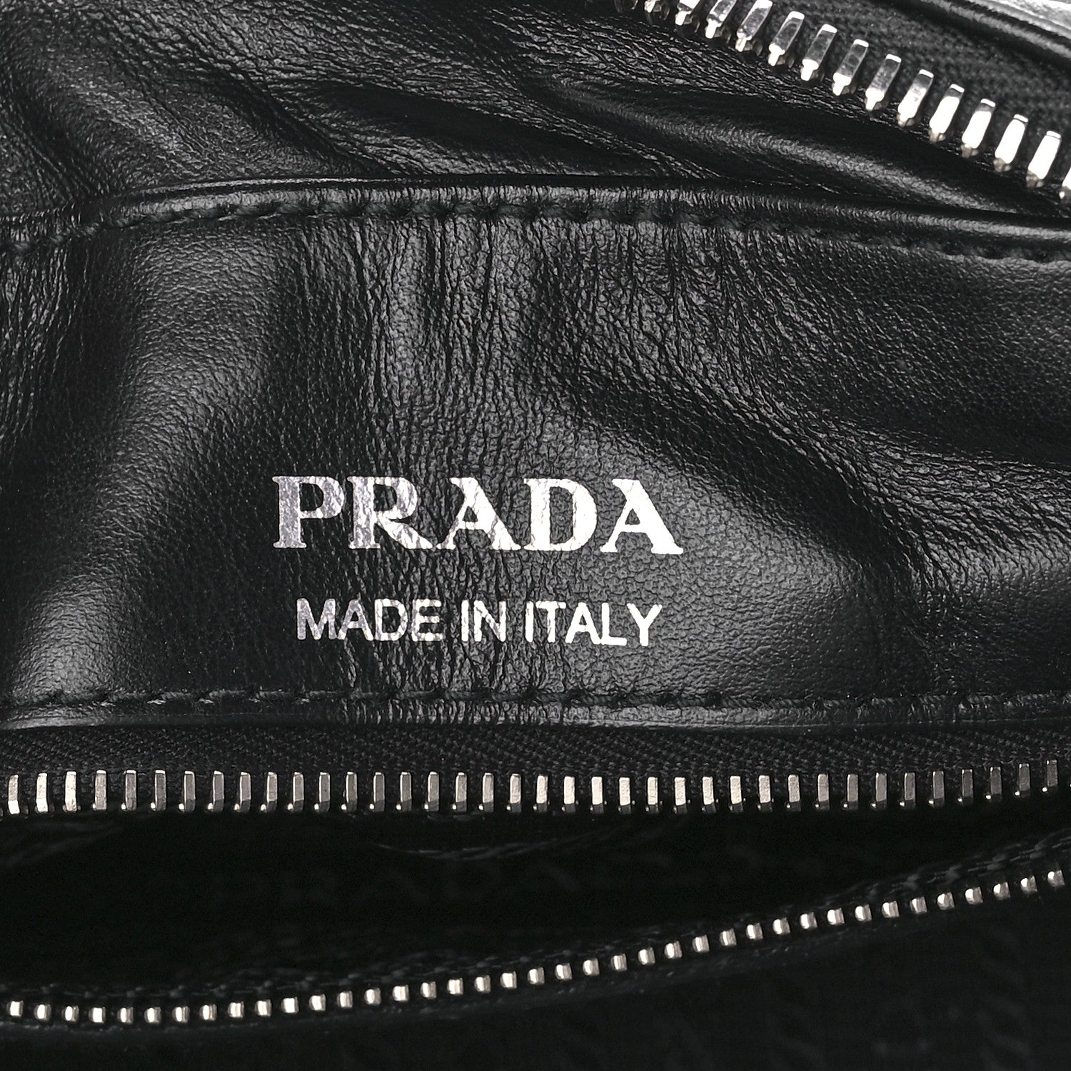 Prada Soft Calfskin Diagramme Camera Bag Black 6 of 11