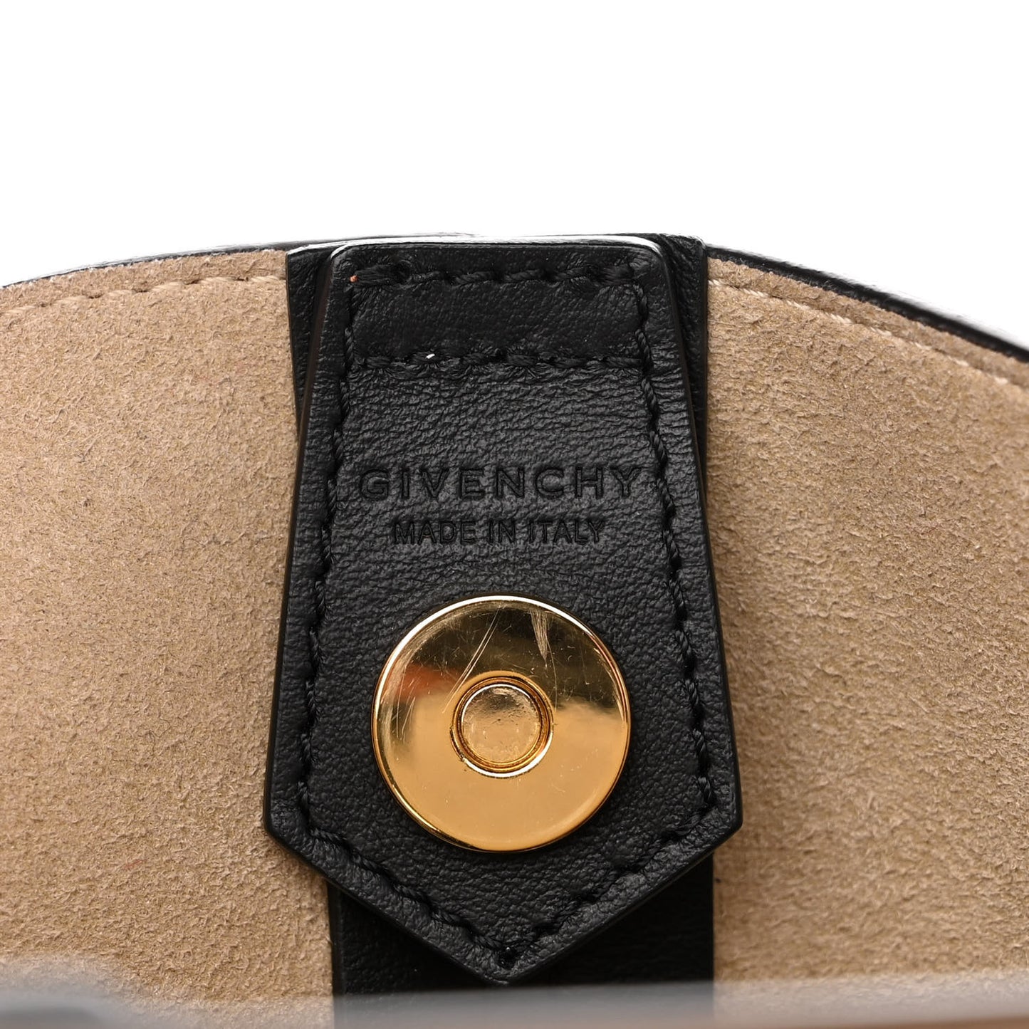Sugar Goatskin Calfskin Mini GV Bucket Bag Coral Taupe