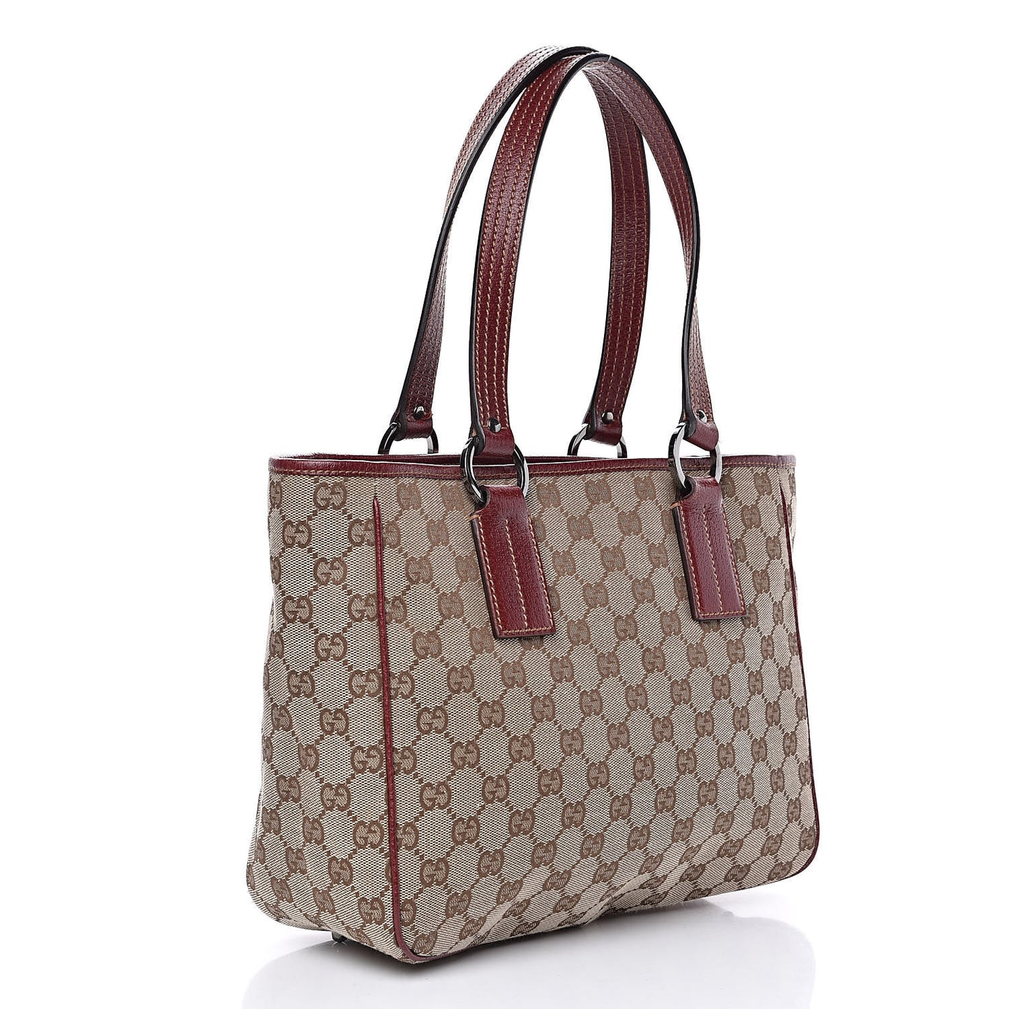 Monogram Medium Tote Red