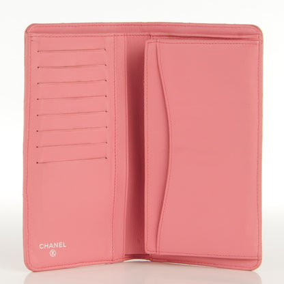 Chanel Lambskin Quilted Yen Wallet Rose 8 of 8