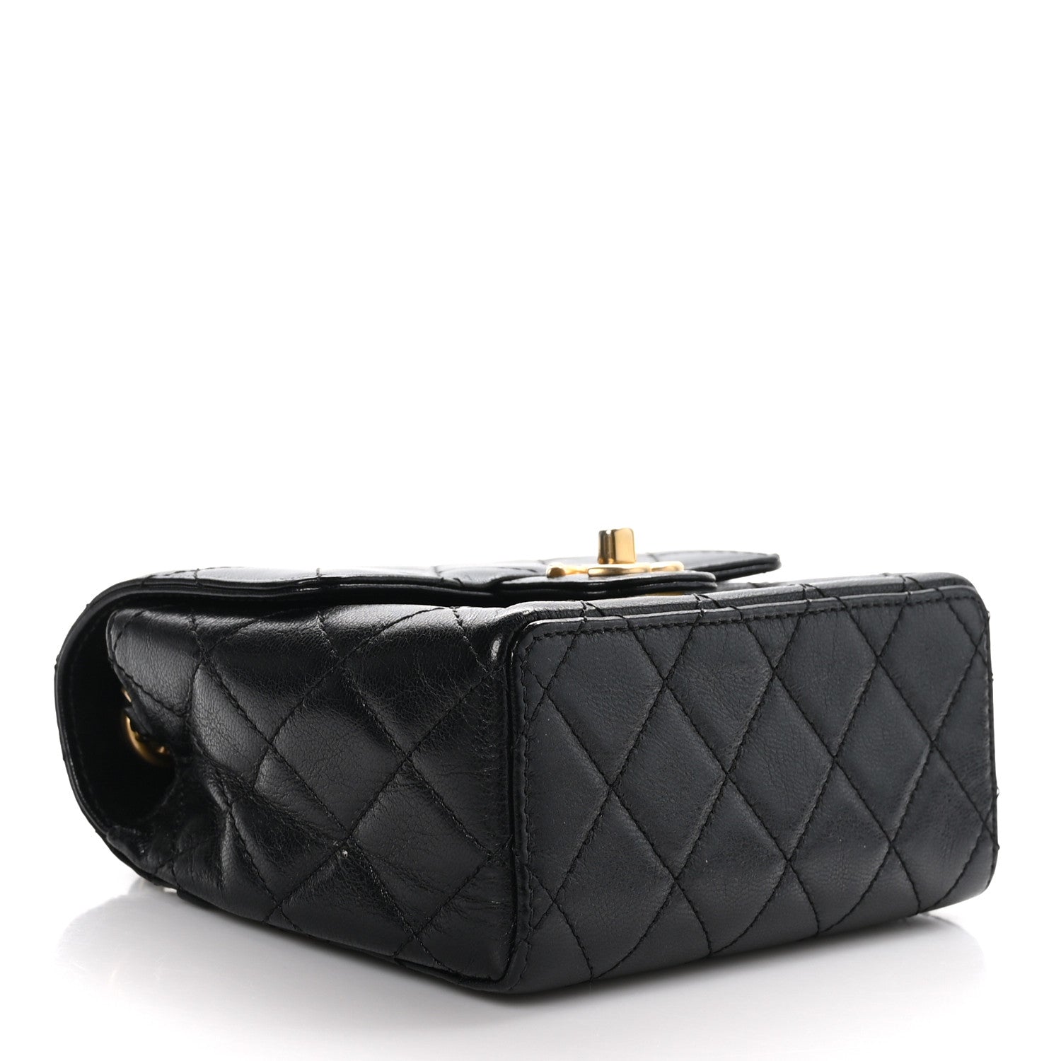 Chanel Goatskin Quilted Mini Square Flap Black 4 of 10