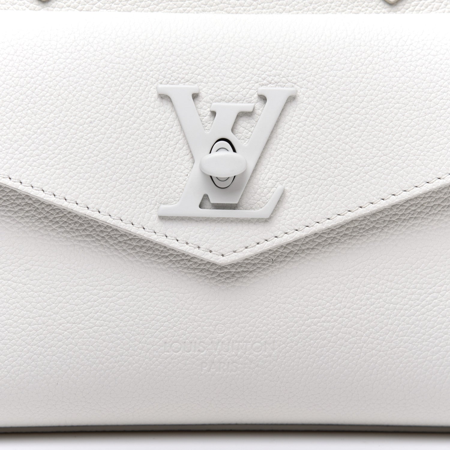 Louis Vuitton Soft Calfskin Lockme Tote PM White 9 of 10