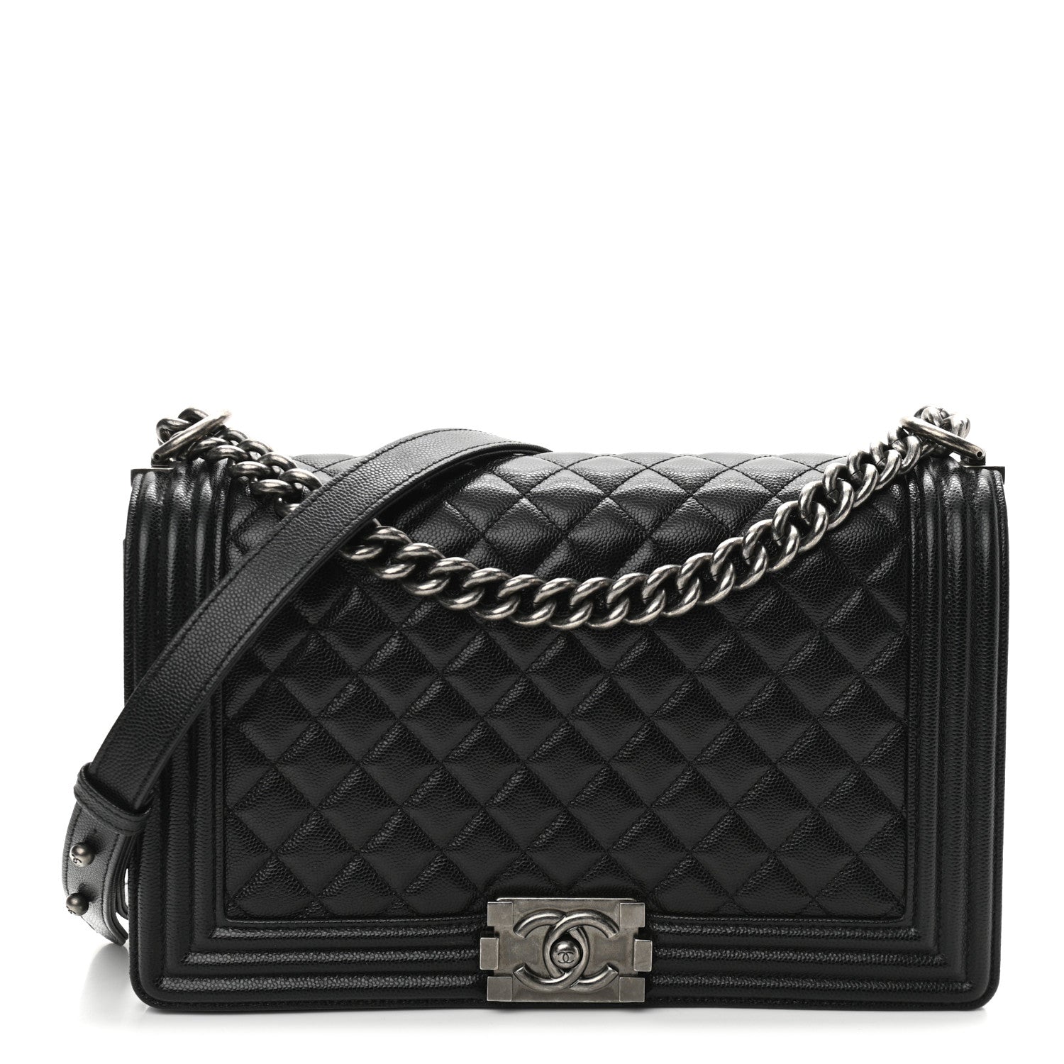 Chanel Caviar Quilted New Medium Boy Flap Black 1 of 11