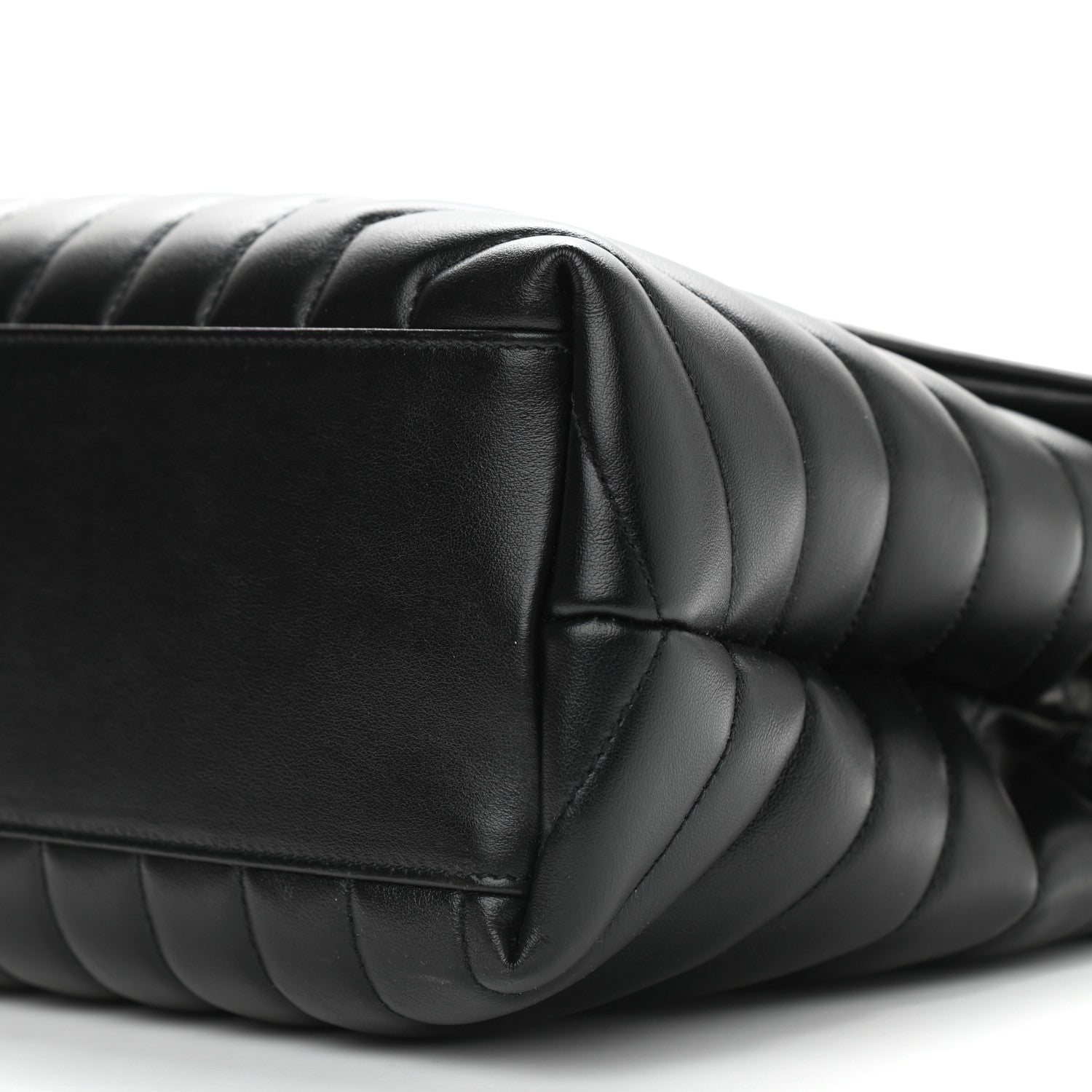 Saint Laurent Calfskin Y Quilted Monogram Medium Loulou Chain Satchel Black 9 of 9