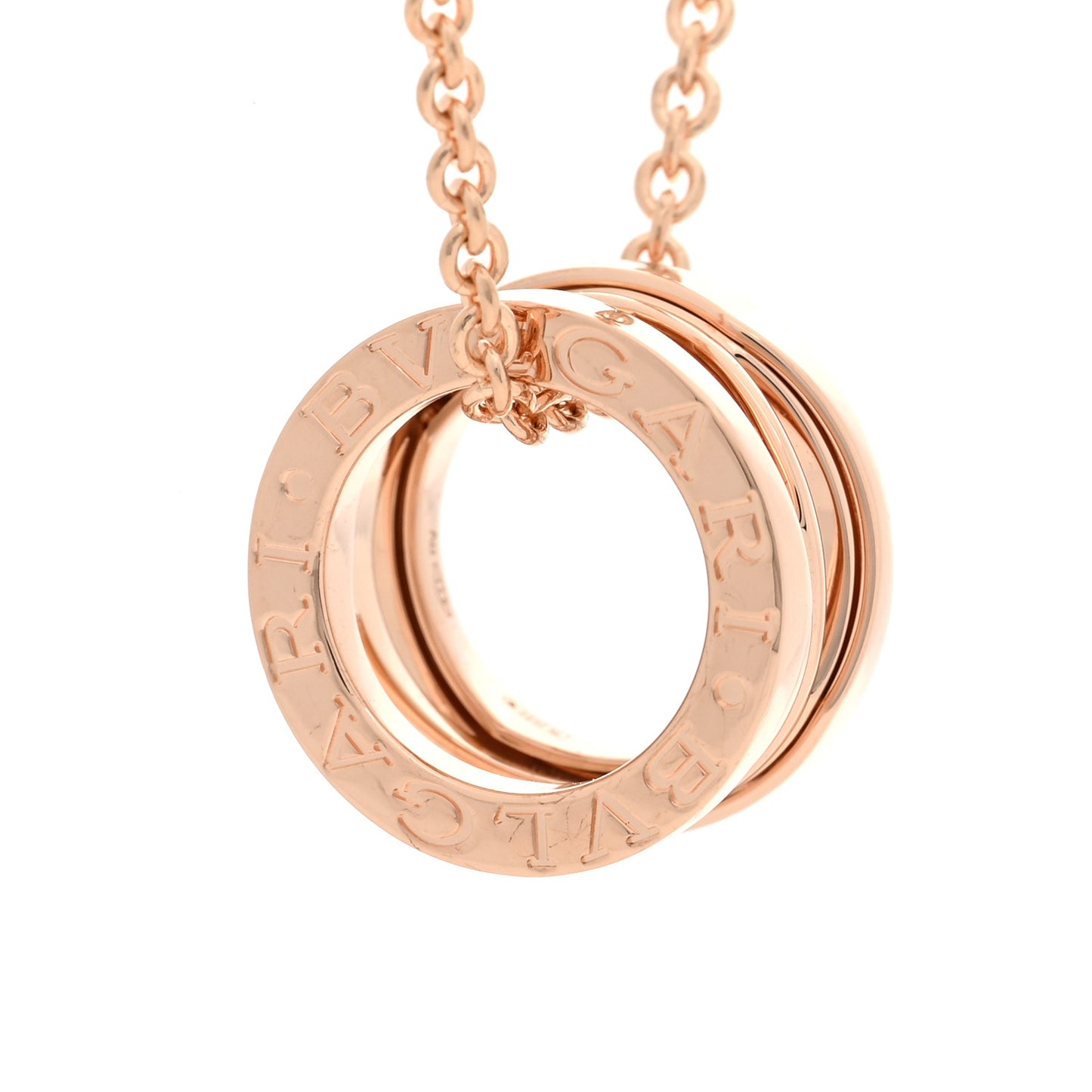 18K Rose Gold B.Zero1 Open Legends Pendant Necklace