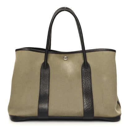 Hermes Buffle Skipper Toile Garden Party 36 MM Tote Olive 1 of 16
