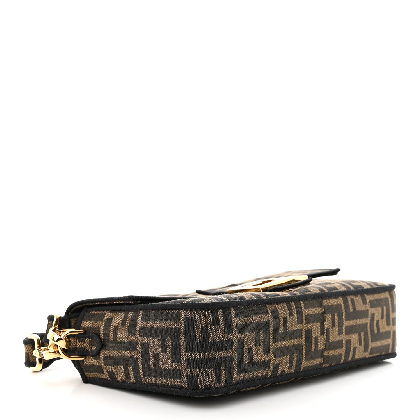 Fabric Jacquard FF 1974 Medium Baguette Tobacco Moro Black