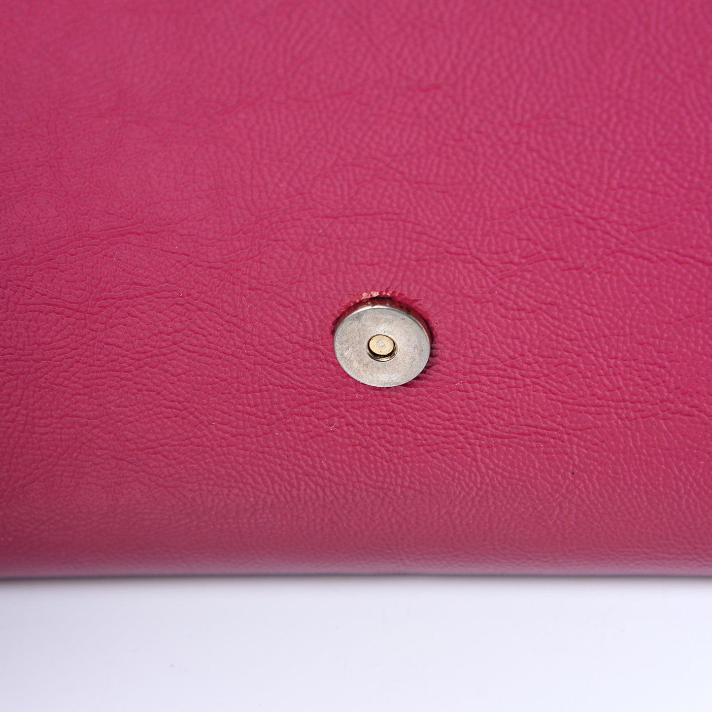 Textured Patent Monogram Large Belle De Jour Clutch Fuchsia