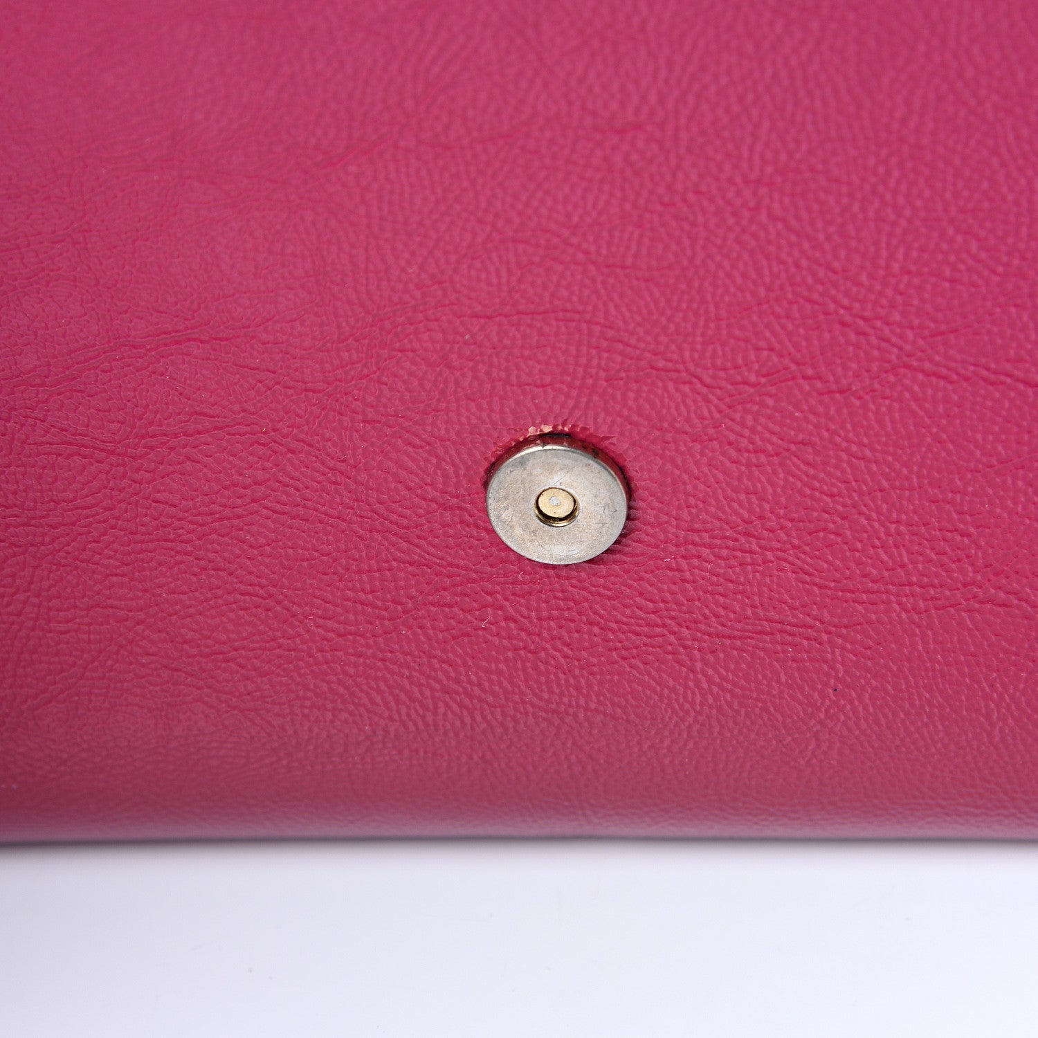 Saint Laurent Textured Patent Monogram Large Belle De Jour Clutch Fuchsia 10 of 11
