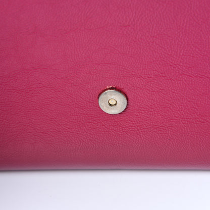 Saint Laurent Textured Patent Monogram Large Belle De Jour Clutch Fuchsia 10 of 11