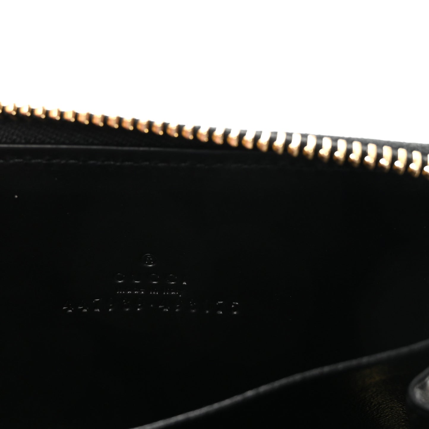 Guccissima Zip Around Coin Purse Wallet Black
