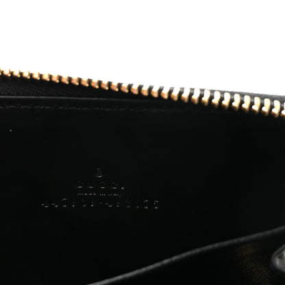 Gucci Guccissima Zip Around Coin Purse Wallet Black 6 of 7