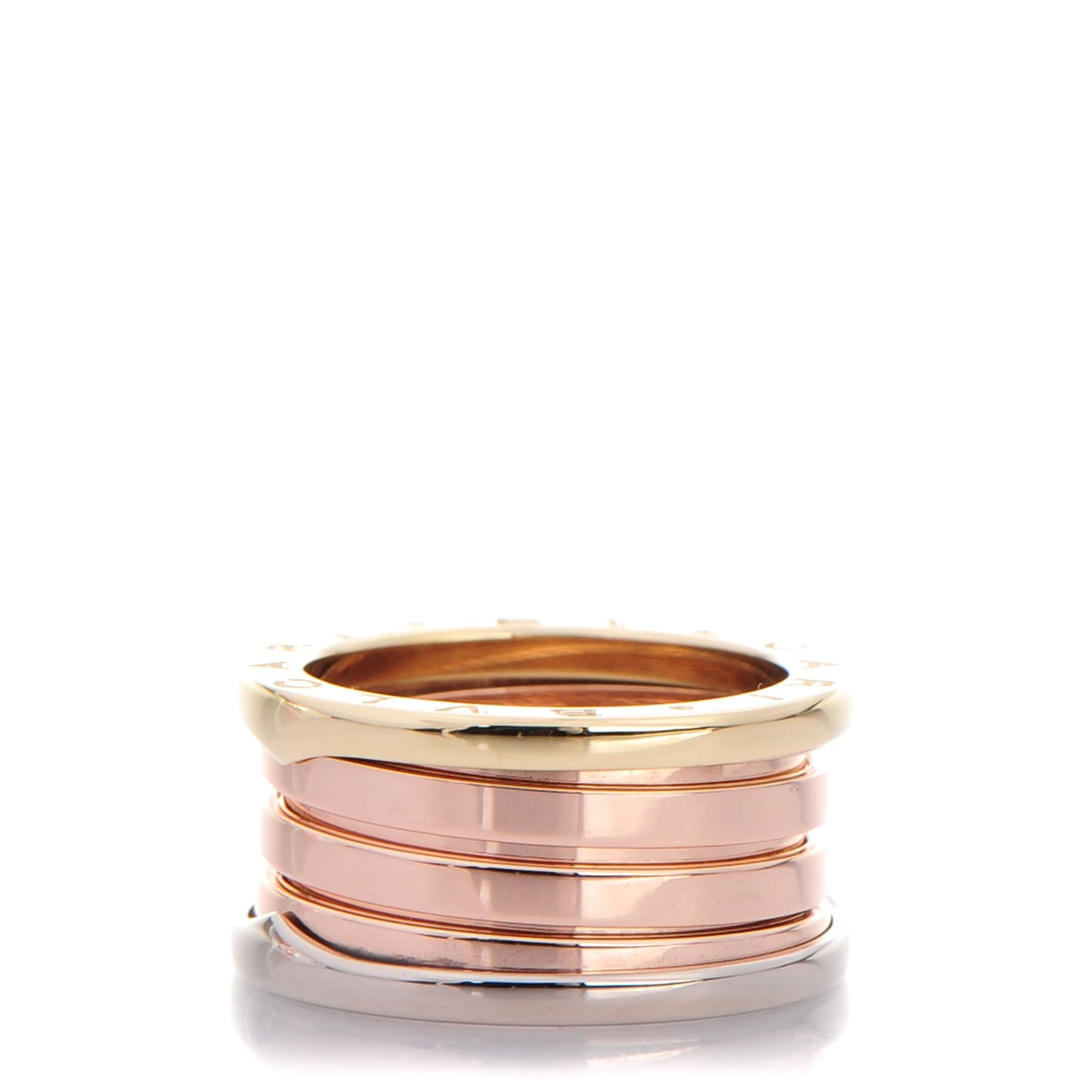 18K Rose White Yellow Gold B.Zero1 Four-Band Ring 54 7