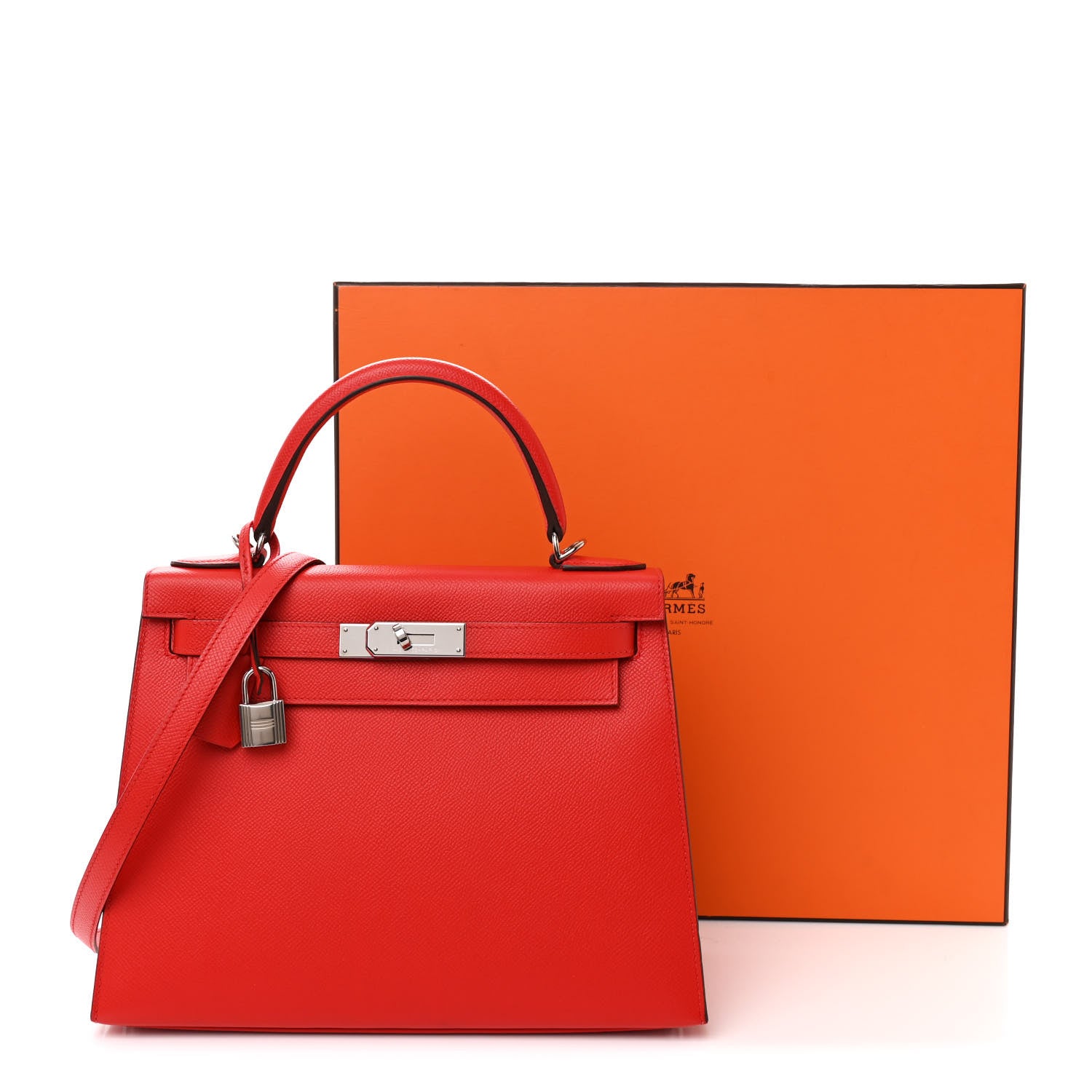 Hermes Epsom Kelly Sellier 28 Rouge de Coeur 12 of 12