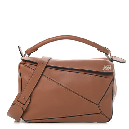 Loewe Calfskin Medium Puzzle Bag Tan 1 of 11