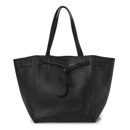 Celine Soft Grained Calfskin Small Belt Cabas Phantom Black 1 of 9