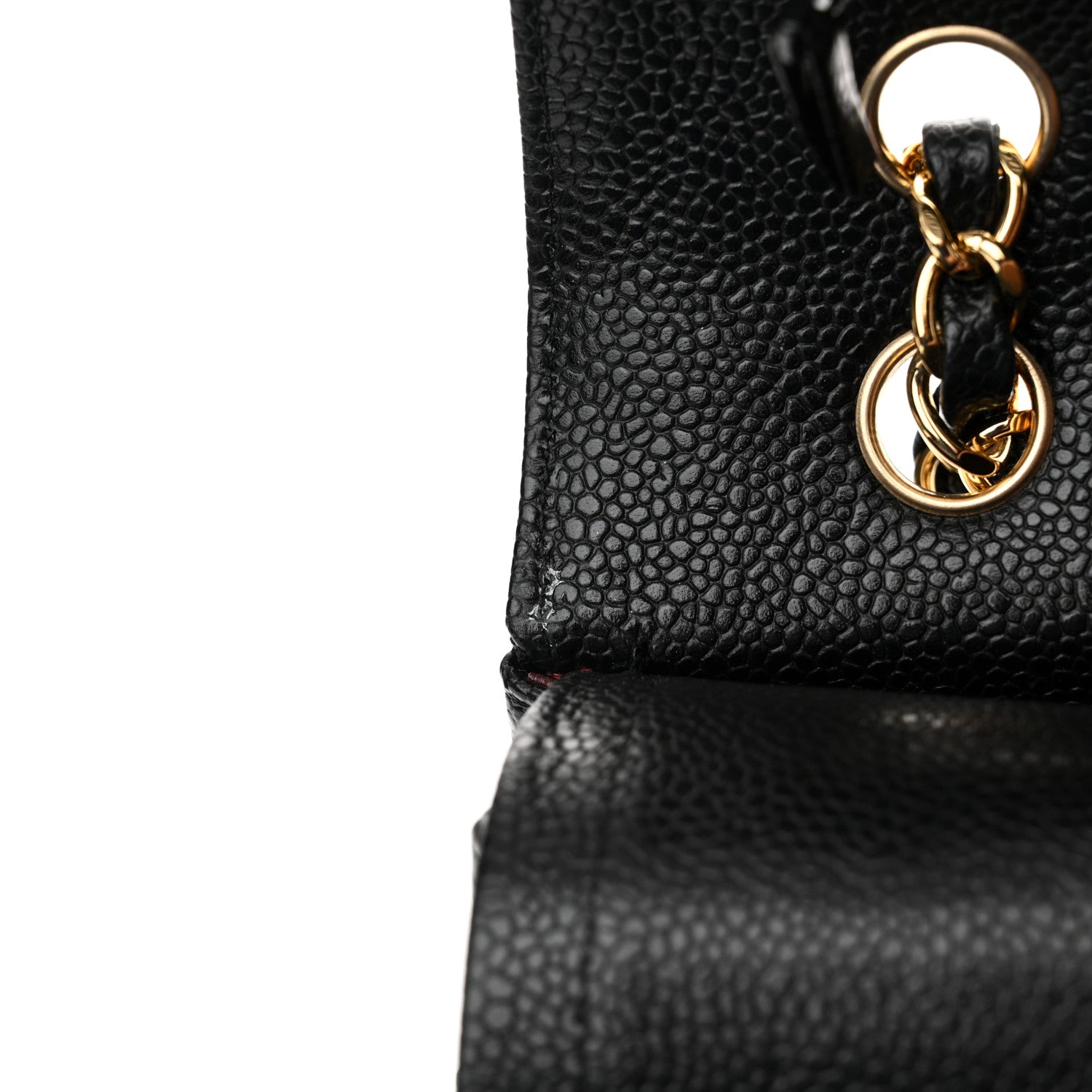 Chanel Caviar Quilted Medium Double Flap Black 12 of 13