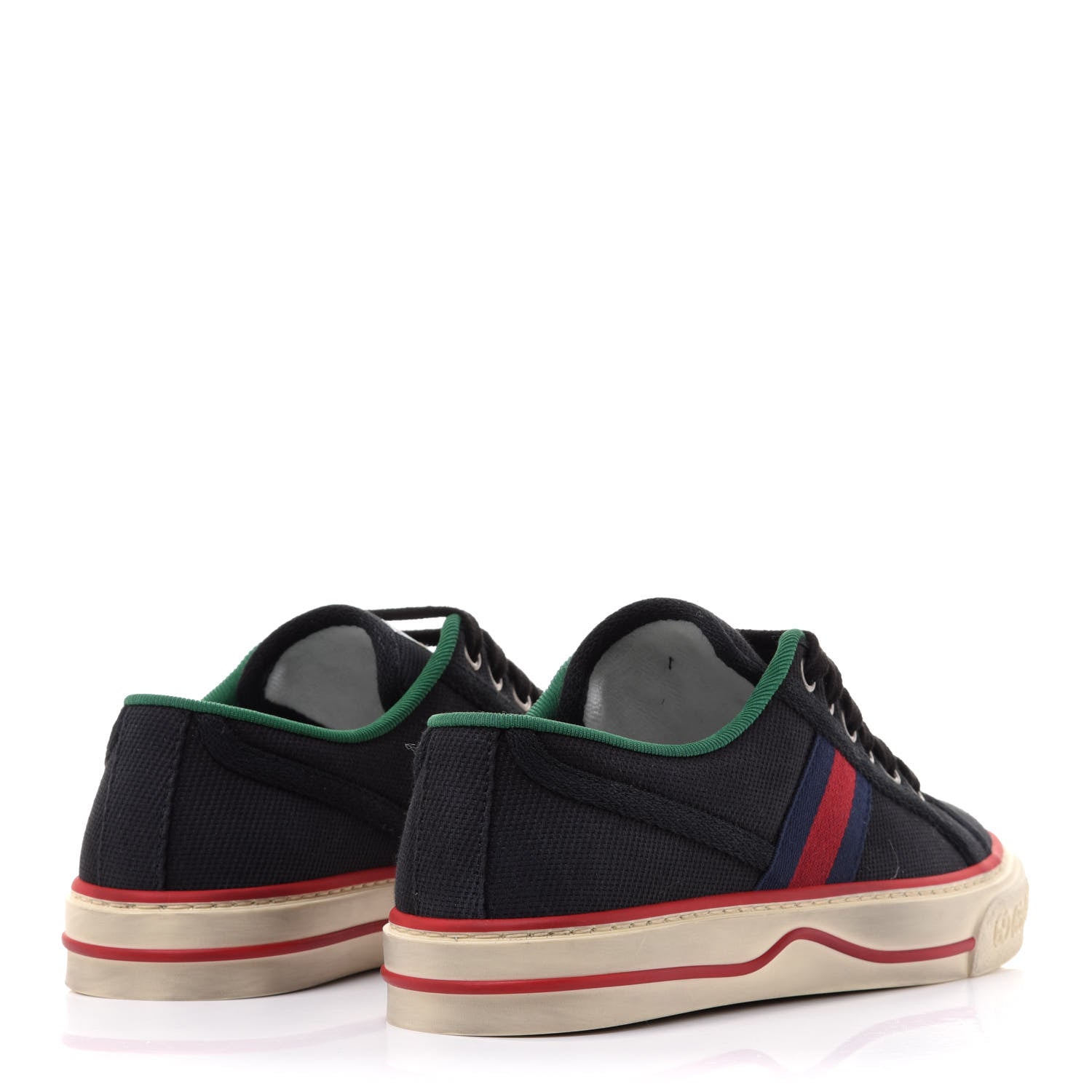 Gucci Canvas Web Womens 1977 Tennis Sneakers 35.5 Black 4 of 9
