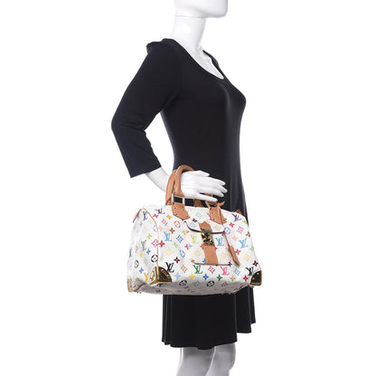 Louis Vuitton Monogram Multicolor Speedy 30 White 2 of 12