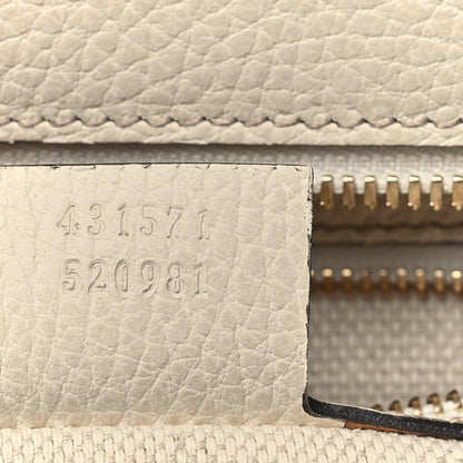 Gucci Dollar Calfskin Medium Soho Top Handle Satchel Blue Hibiscus Red Mystic White 7 of 10