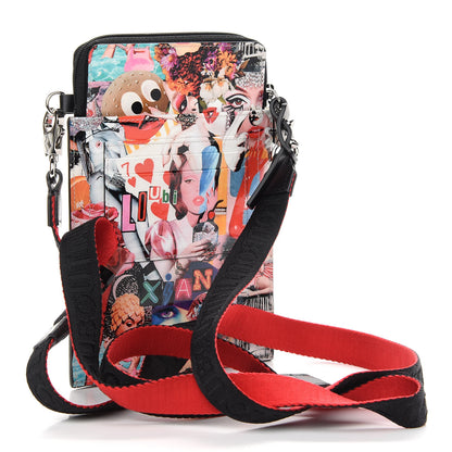Christian Louboutin Calfskin Patent Sneakers Sole Printed Loubilab Clutch Loubi Multicolor 3 of 8