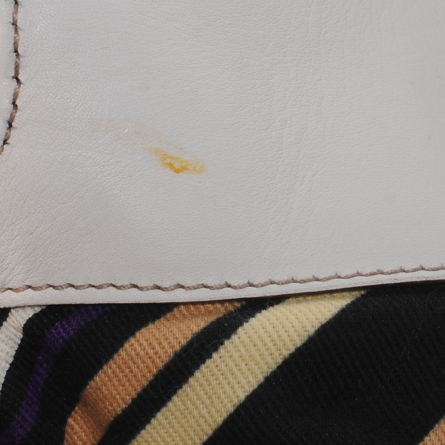 Leather Britt Tassel Small Shoulder Bag Off White