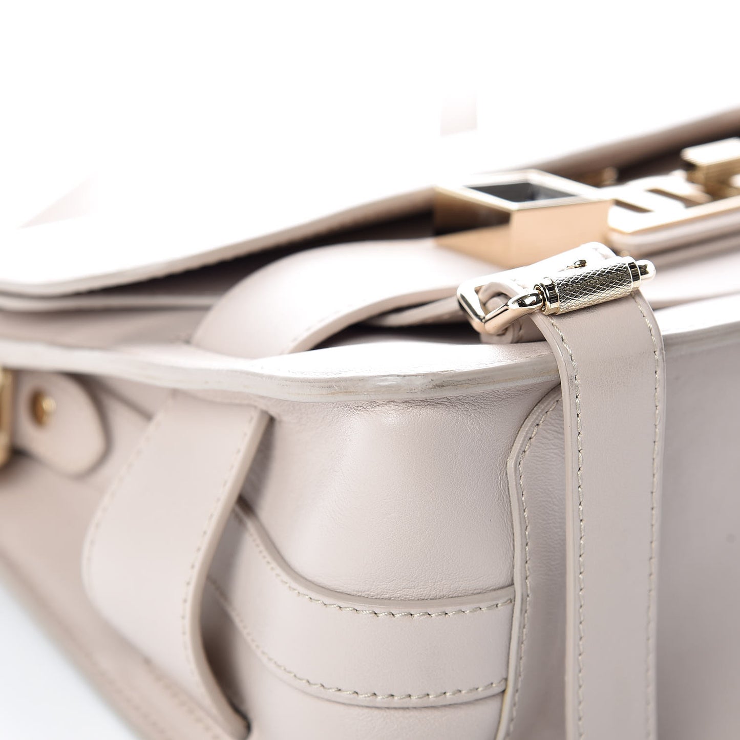 Calfskin PS11 Classic Shoulder Bag Canvas