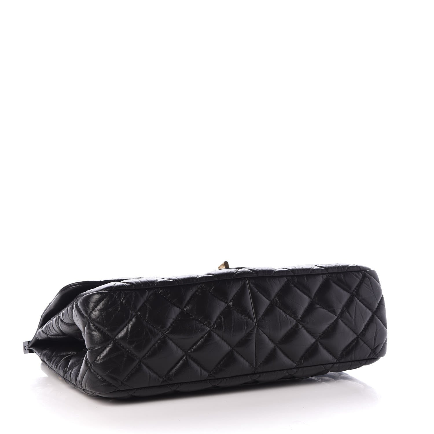 Chanel Aged Calfskin Quilted 2.55 Reissue 226 Hanger Flap Black 4 of 8