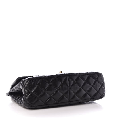Chanel Aged Calfskin Quilted 2.55 Reissue 226 Hanger Flap Black 4 of 8