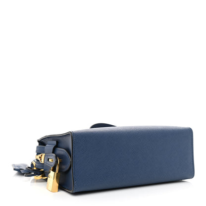 Prada Saffiano City Calfskin Esplanade Crossbody Bag Bleuette 4 of 12