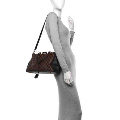 Louis Vuitton Damier Ebene Cuir Taurillon Brittany Black 2 of 10