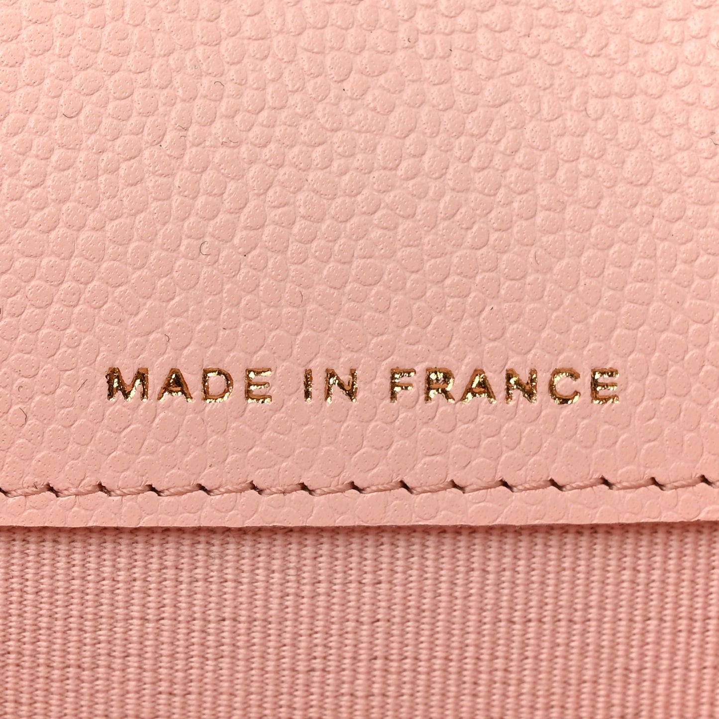 Caviar Quilted Flap Card Holder Wallet Light Pink